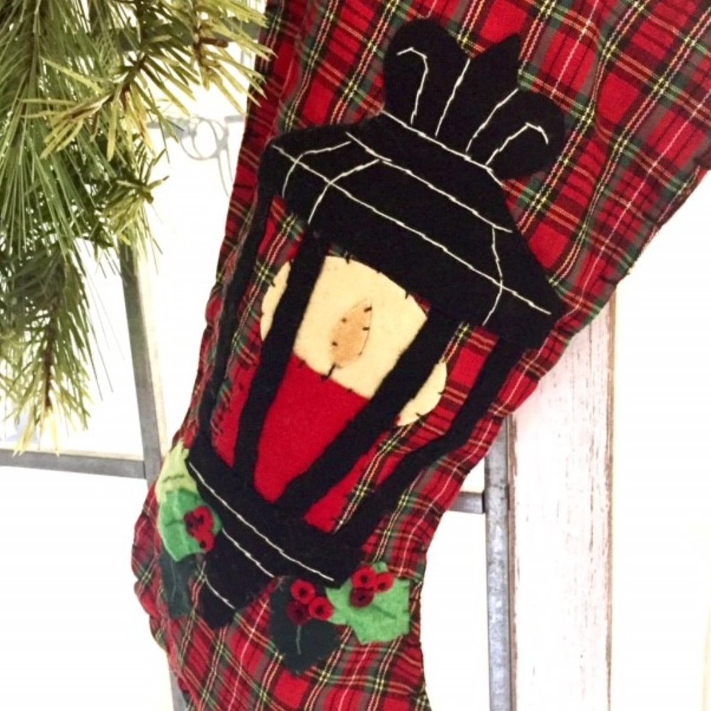 Christmas Stockings with Embroidery (Set Of 3) - Picture 4 of 5
